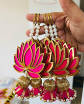 Lotus Hangings for Decoration Floral Wall Hangings for Temple,Diwali Decor Hanging,Diwali Gift Decor,Wedding and All Festival Decor